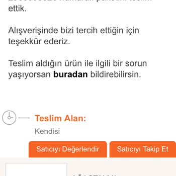 Trendyol Express Siparişimin Sahibi Ve Teslimatı Yapmıyor