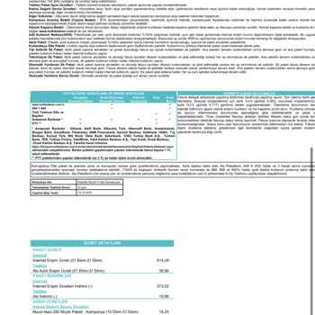 Türk Telekom Fazla Tarife Ücreti
