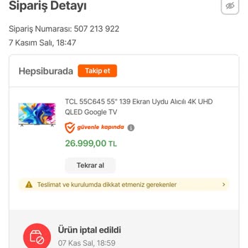 Hepsiburada Kampanyadan Faydalanamama Sorunu