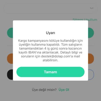 Dolap Telefonumu Ve Hesabımı Banladı