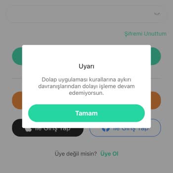 Dolap Telefonumu Ve Hesabımı Banladı