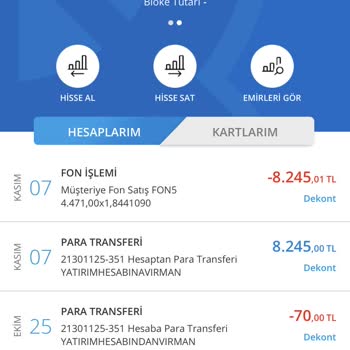 Denizbank Fon İşlemi Para