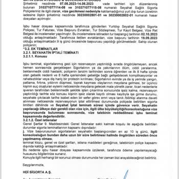 Jolly Tur Sattığı Sigorta Paketine Aykırı Vize İşlemi