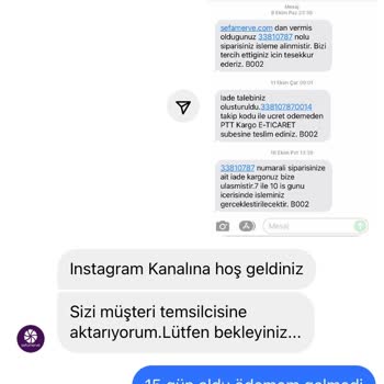 Sefamerve 22 Gündür Paramı İade Etmediler