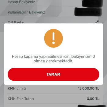Ziraat Bankası Kredili Mevduat Hesabı Kapatamıyorum