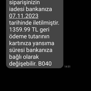 Trendyol Sipariş İptal Edilmiş!