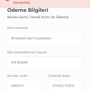 Shopier Ödeme Hatası Veriyor