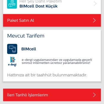 Bimcell Paket Yenilenme Problemi