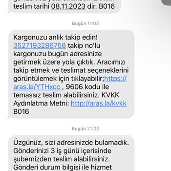 Aras Kargo Ürünümü Teslim Etmedi