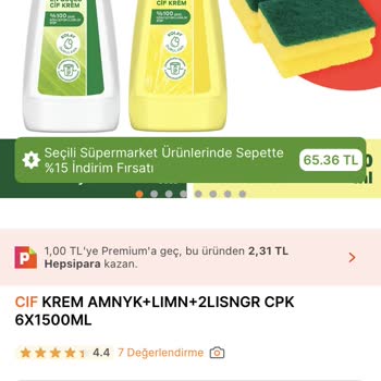 Hepsiburada 6 Tane Cif Yerine 1 Tane Gönderilmesi
