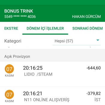 Lidio /Steam Ödeme Harcama İtirazı