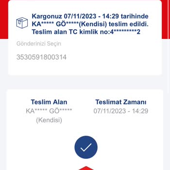 Aras Kargo Siparişimi Benim Adıma Başka Bir Şahısa Teslim Etmiş.