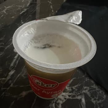 Eker Ayran İçerisinden Kurbağa Çıktı