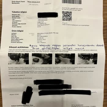 Media Markt Beats Bozuk Satılan Kulaklık