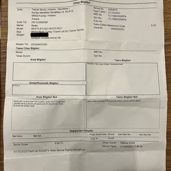 Media Markt Beats Bozuk Satılan Kulaklık