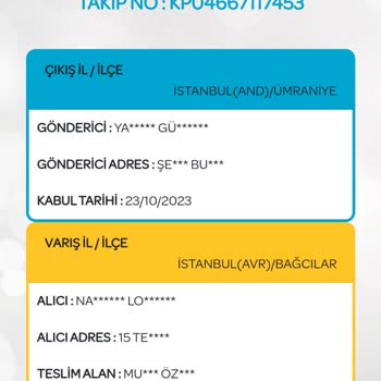 PTT Kargo Kargom Kayıp Maddi Değeri Var