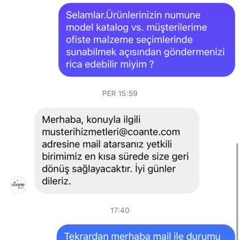 Coante Müşteri İletişim Sorunu