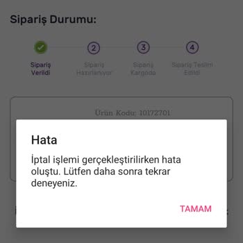 Gratis Siparişim 4 Gündür "siparişiniz Verildi" Olarak Duruyor