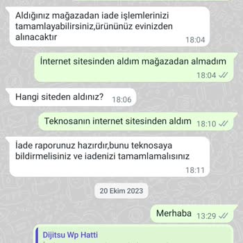 Teknosa'dan Alınan Dijitsu Hasarlı Derin Dondurucuyu İade Edemedim