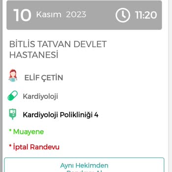 MHRS (Merkezi Hekim Randevu Sistemi) Randevu İptalini Yapıldı Ne Alaka