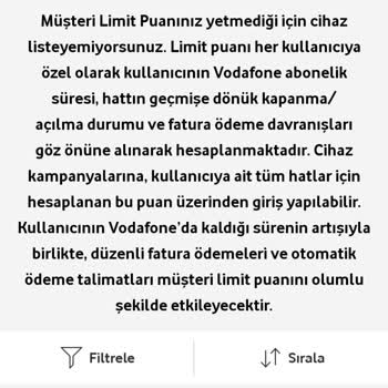 Vodafone Her Şey Yanımda Faturaya Ek Cihaz İptali Sonrası Ücret Yansıtılması Ve Puan Silinmesi