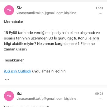 Vina Seramik Siparişin Teslim Edilmemesi