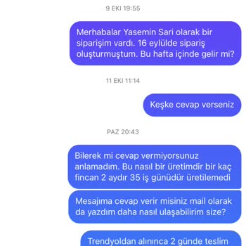 Vina Seramik Siparişin Teslim Edilmemesi