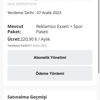 Exxen Üyeliğim Var Paketim Var Üzgünüz Aboneliğiniz Hatasını Alıyorum