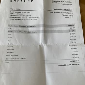 EasyCep Sattığım Telefonun Parasını Vermiyorsunuz!