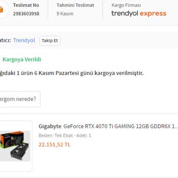 Başlıkta Yazılandan Farklı Alt Model Ürün Gönderimi. Satıcı:Trendyol
