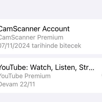 Camscanner Uygulaması Yıllık Abonelik İptali İade