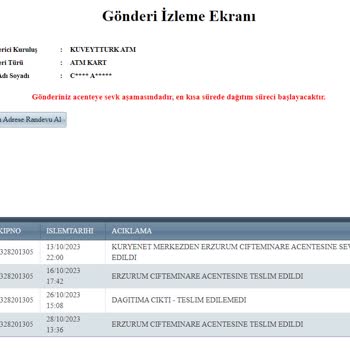 Kuryenet Kartımı Getirmek İstemiyor.