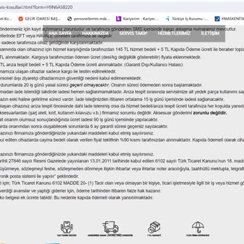 Smart Fix Xiaomi Marka Robot Süpürge Garanti İçinde Olmasına Rağmen Servis Ücreti Talebi