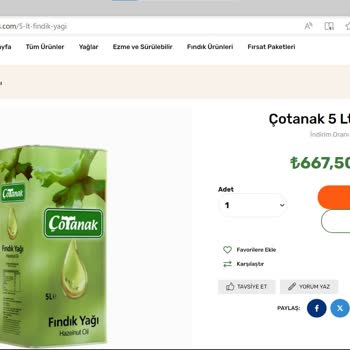 Çotanak Ucuza Satılan Yağın Aslında Ucuz Olmaması