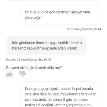 Hepsiburada H Store Mağdur Ediyor.
