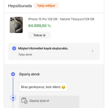 Hepsiburada Kargo Gecikmesi