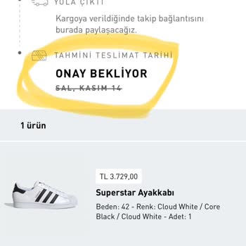 6 Gündür Sipariş Hazırlayacaklar! "adidas"