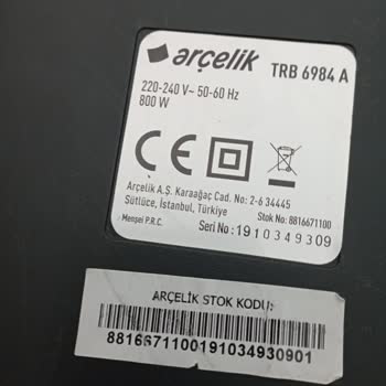 Arçelik Süpürgemin Borularının Değişimi