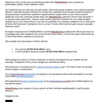 THY Mobil Uygulama Bilgi Yanlışlığı