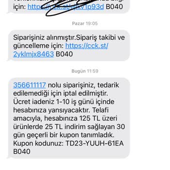Çiçek Sepeti Ürün Tedarik Edilemedi