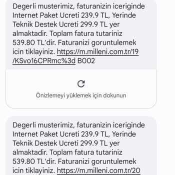 Millenicom Yerinde Teknik Destek Ücreti 300 ₺ Talep Ediyor.