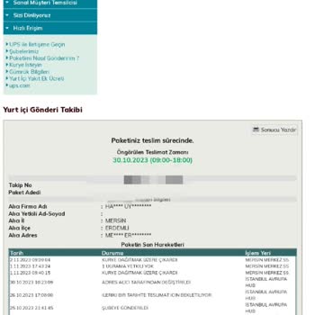 UPS Türkiye Ürün Teslim Etmiyor