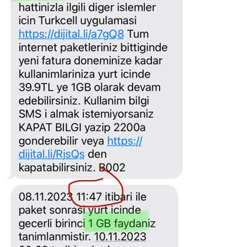 Turkcell İnternet Hizmeti Hakkında Şikayet