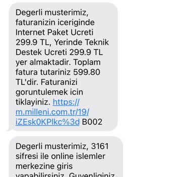 Millenicom Haksız Faturalandırma Hizmet Vermediği Halde Ücret İstiyor