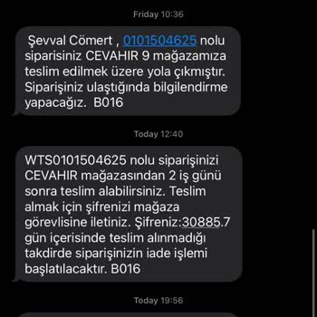 Watsons Siparişim İstemediğim Halde İade Olmuş Gözüküyor
