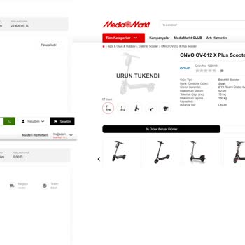 Onvo Ov-012 X Plus Scooter Defolu Sıfır Ürün!