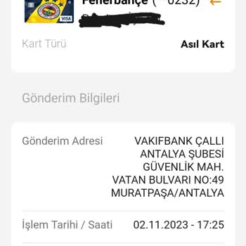 VakıfBank Kullandığım Kredi Kartımı İmha Etti
