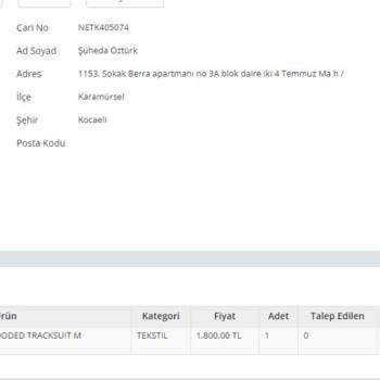 Koray Spor Üyelik Sorunu Sipariş Görüntülenememe