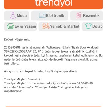 Trendyol Üzeri Mağduriyet Oldu