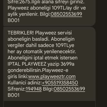 Playweez Onay Alınmadan Abonelik Ve Para Alınması